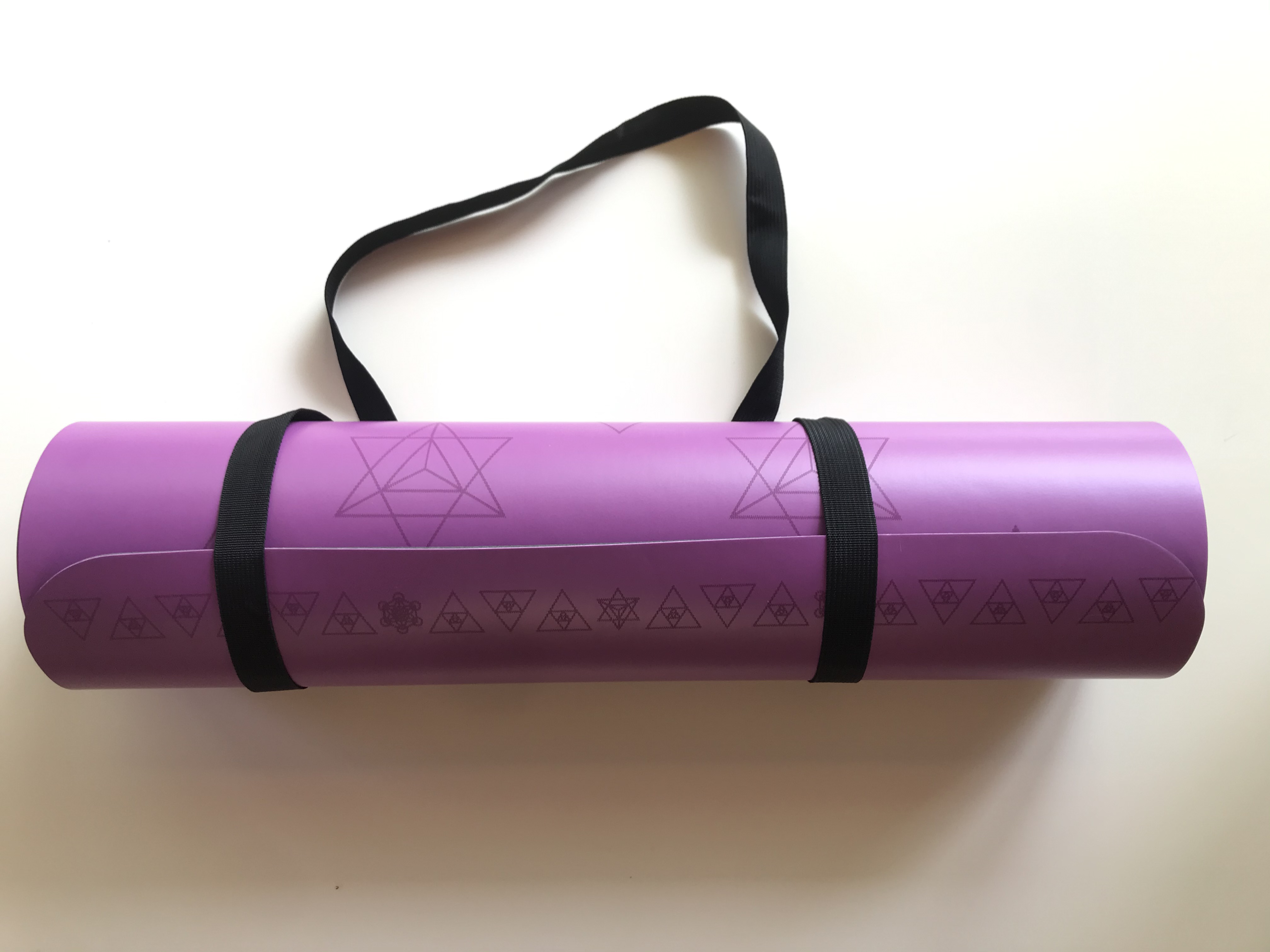 Purple yoga mat Image